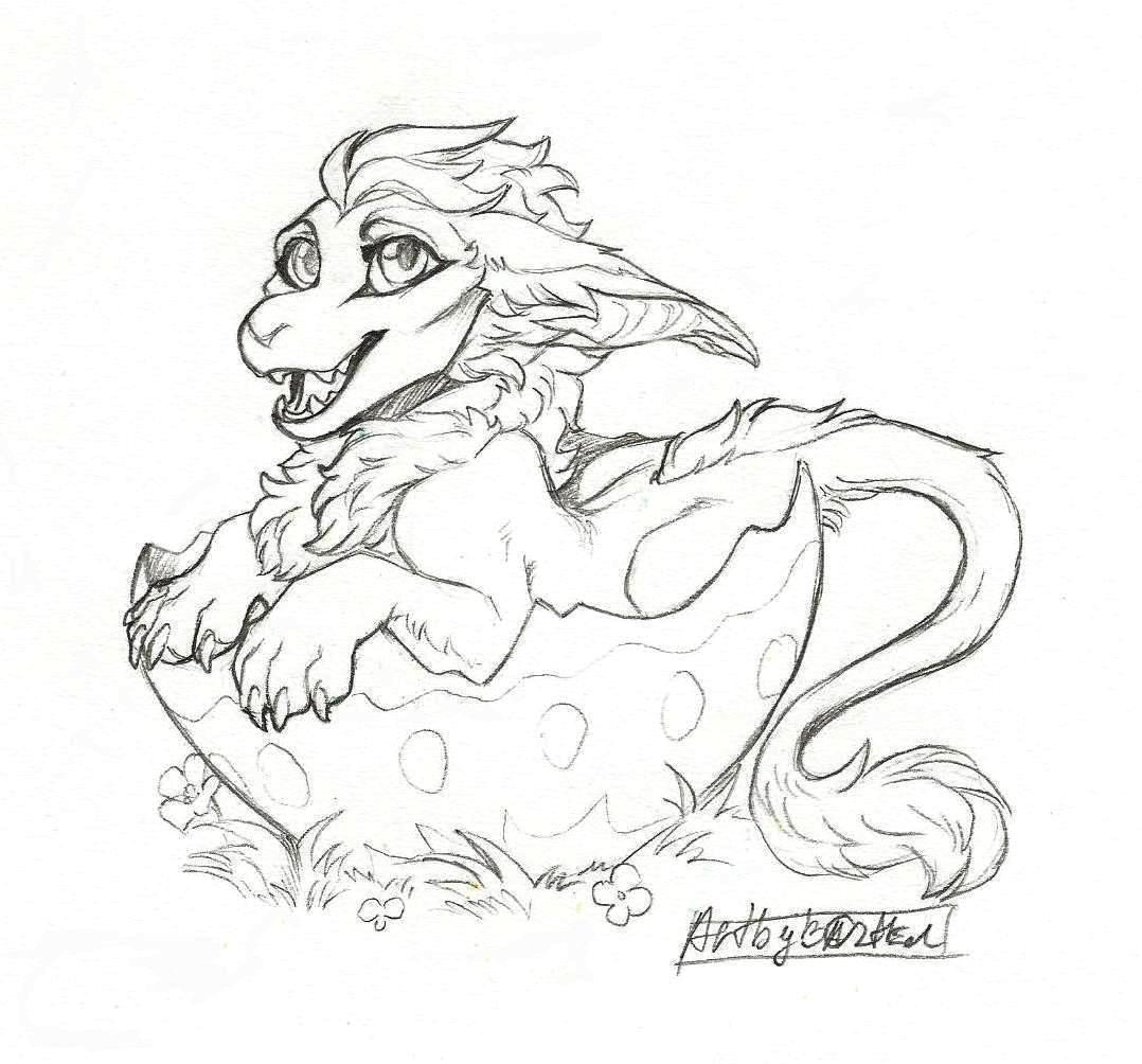 Sketch dragon by Bazted -- Fur Affinity [dot] net