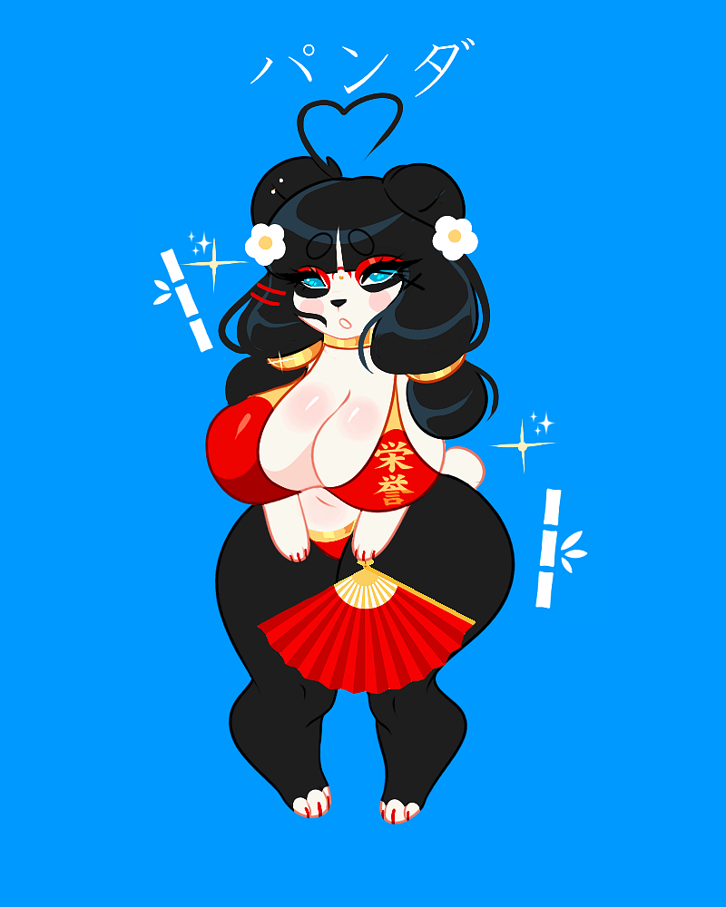 Keki the thicc japanese panda by bboyhunter -- Fur Affinity [dot] net