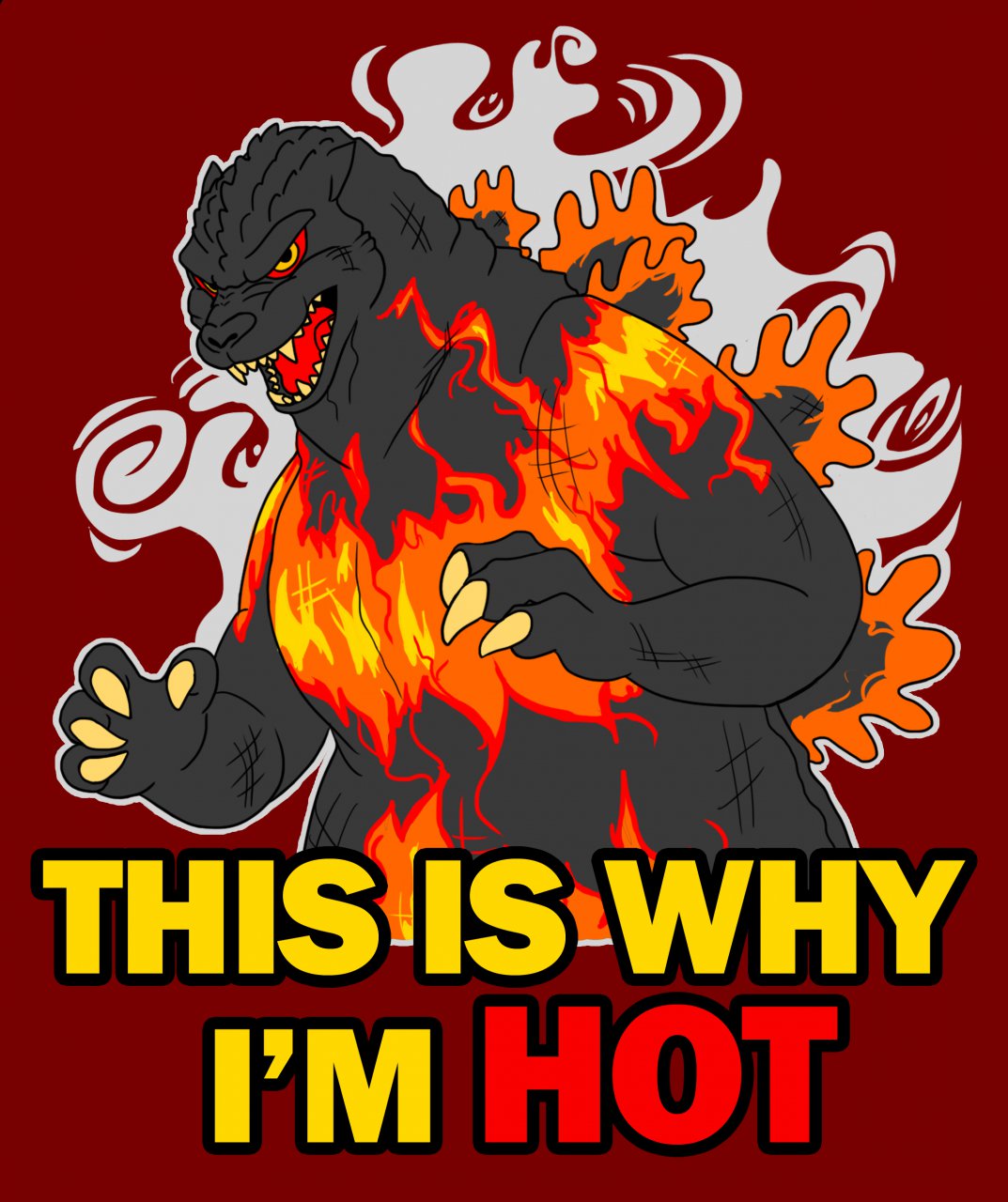 Godzilla T Shirt By Bbqribs Fur Affinity Dot Net - roblox burning godzilla shirt