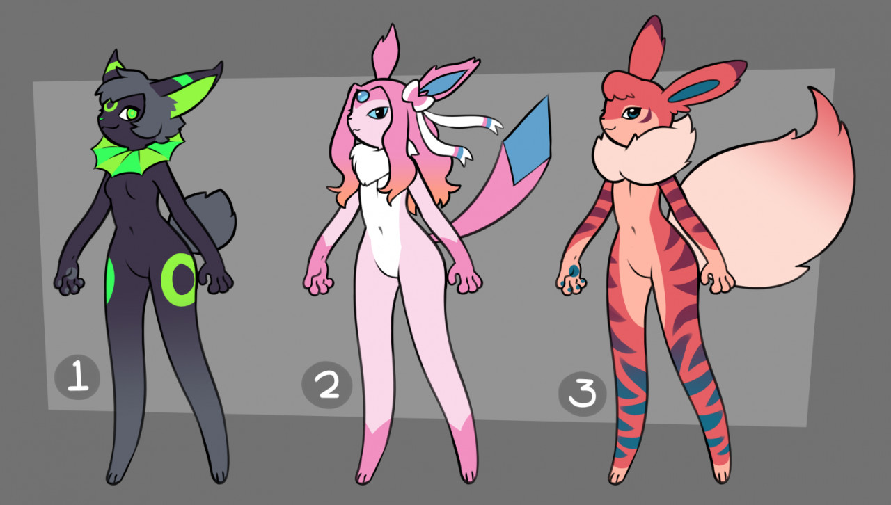 OPEN Eeveelution Adoptables $10 each by Drowned -- Fur Affinity [dot] net