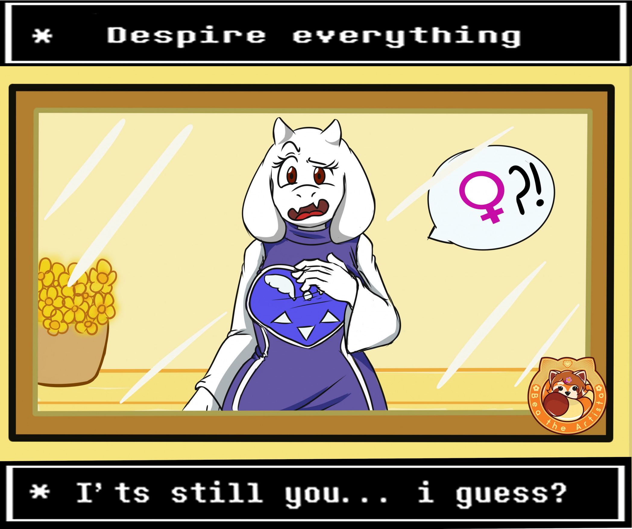 Looking the other side of the mlrror (Toriel swap) by Bea-The-Artista --  Fur Affinity [dot] net