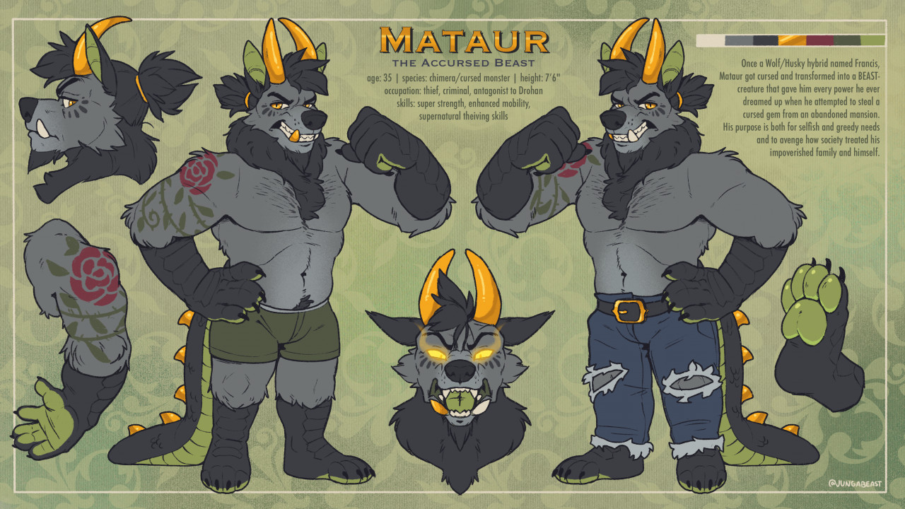 Mataur 2.0 Reference Sheet by bearilla75 -- Fur Affinity [dot] net