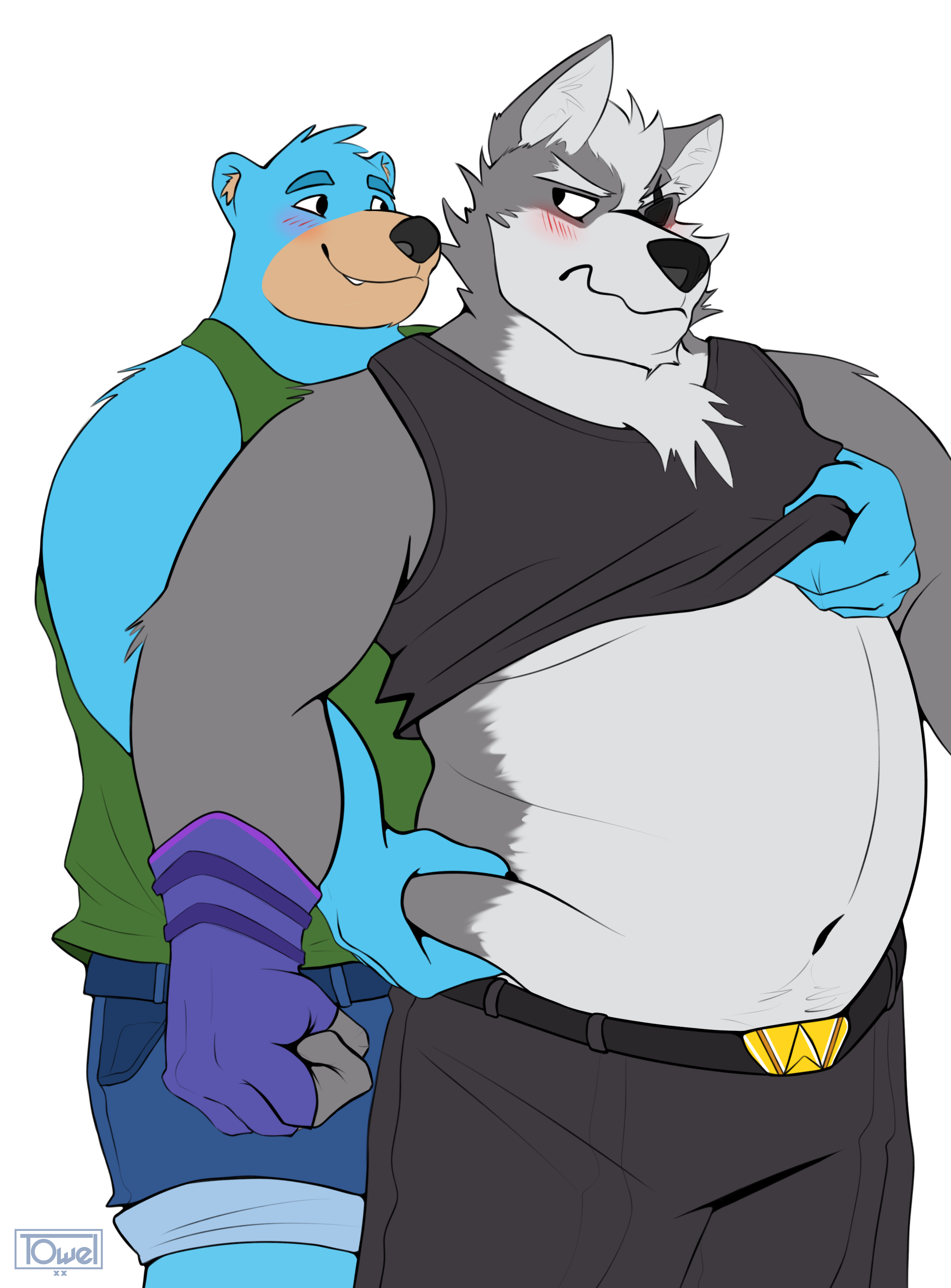 Beary Admiring Wolf S Gut By Beary The Rookie Fur Affinity Dot Net