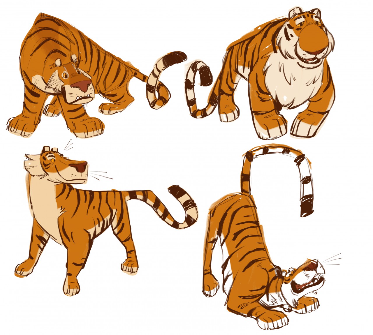 tiger character design