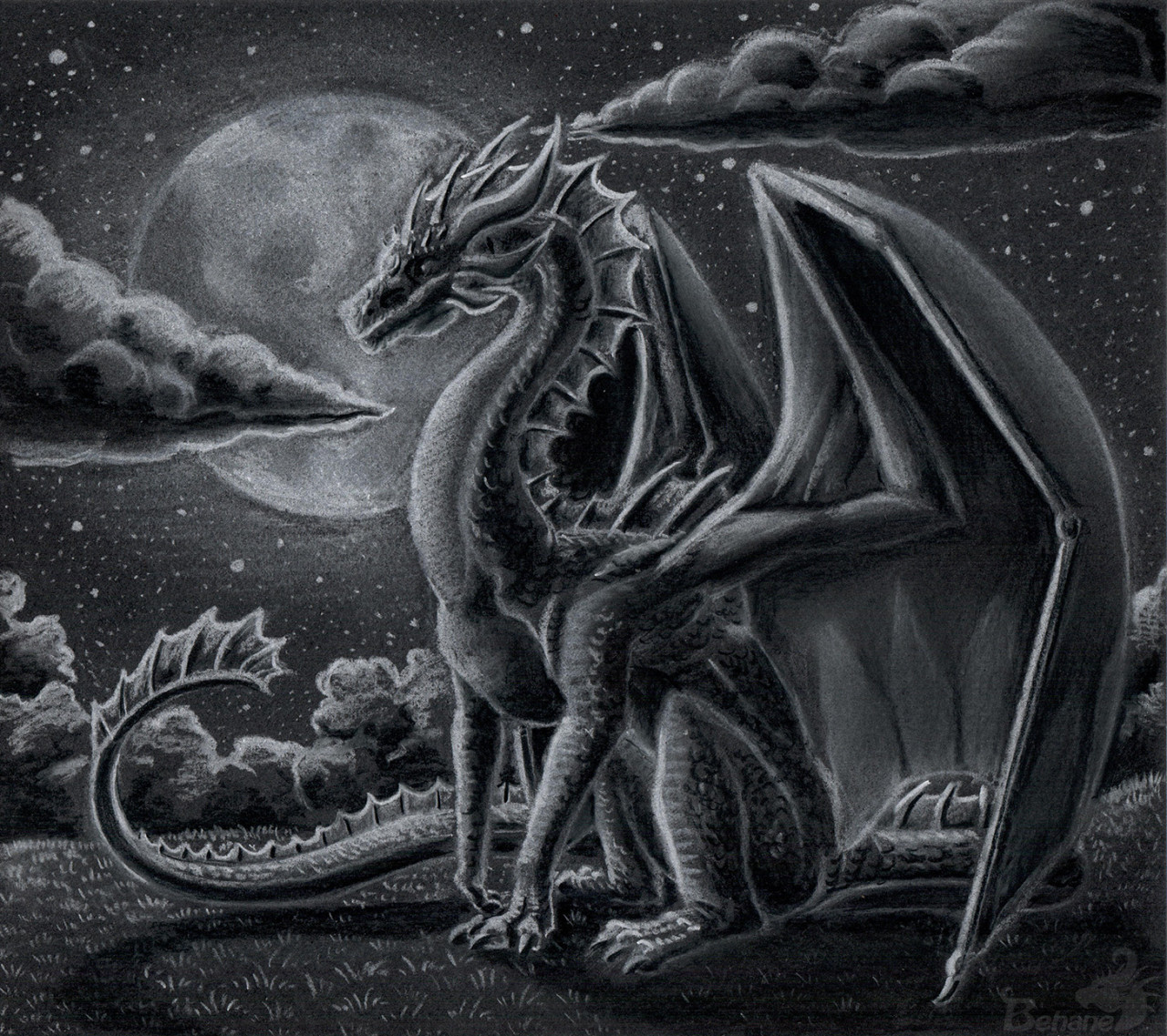 Moon dragon. 