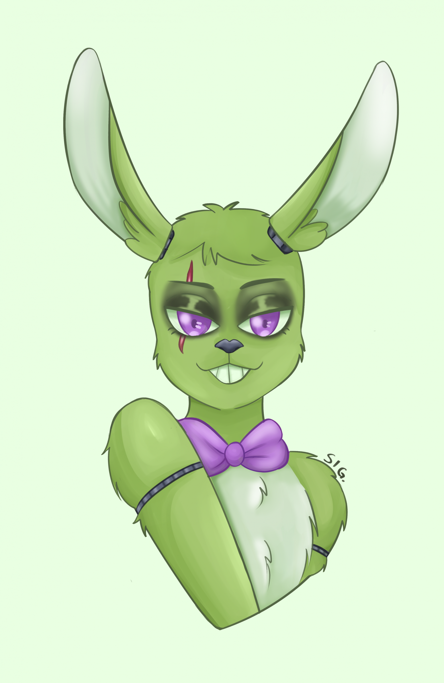 FNaF - Cartoon Springtrap by InsanySage -- Fur Affinity [dot] net