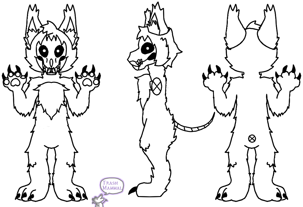 F2U Skulldog ref base by Belladonna_mandrake -- Fur Affinity [dot] net