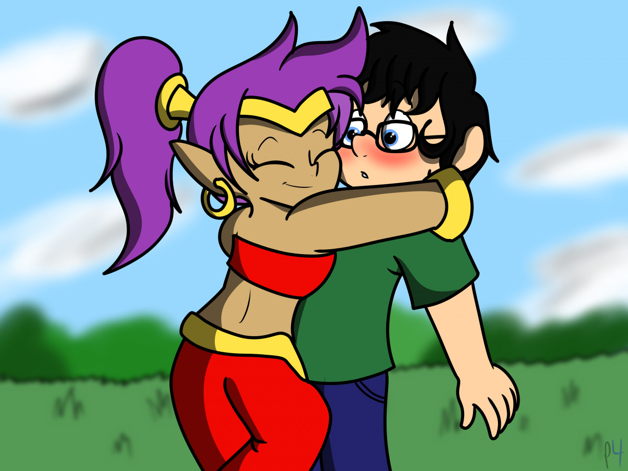Genie Hug by BellmoTheGreat -- Fur Affinity [dot] net