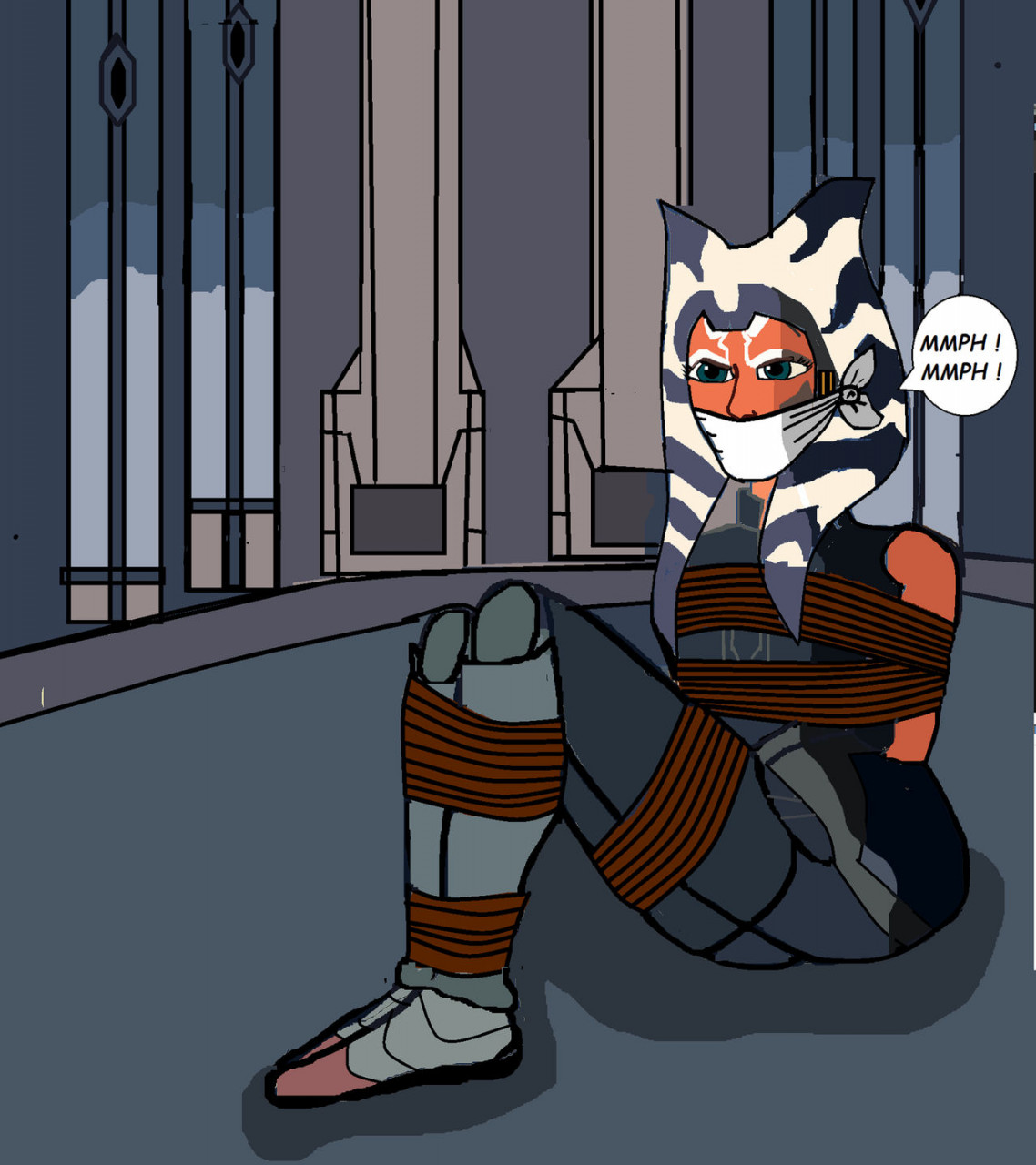 Ahsoka defeated by BenJager -- Fur Affinity [dot] net