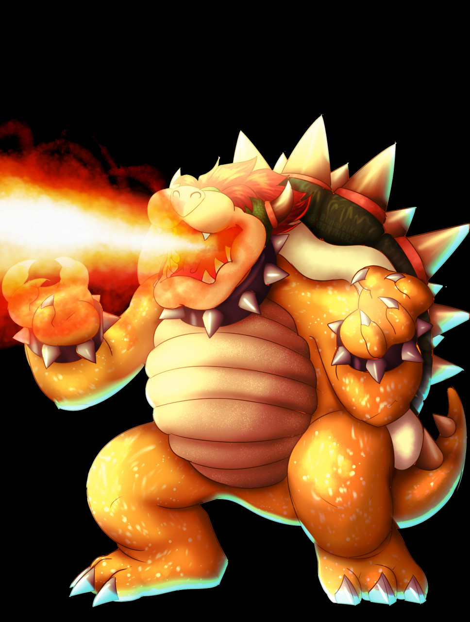 FIRE BREATHING BOWSER by BENTHER -- Fur Affinity [dot] net