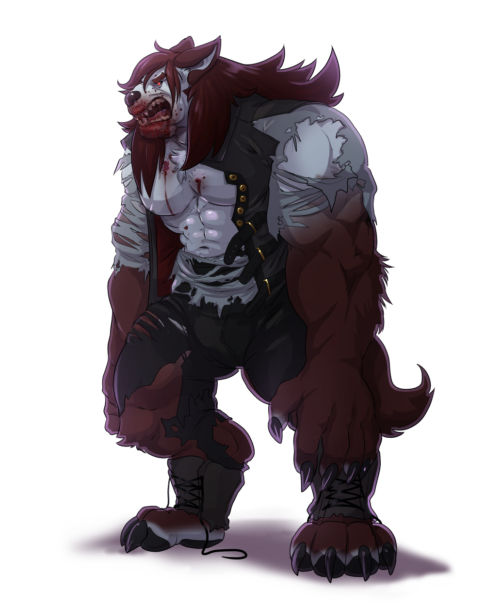 Werewolf commission by Benzy -- Fur Affinity [dot] net