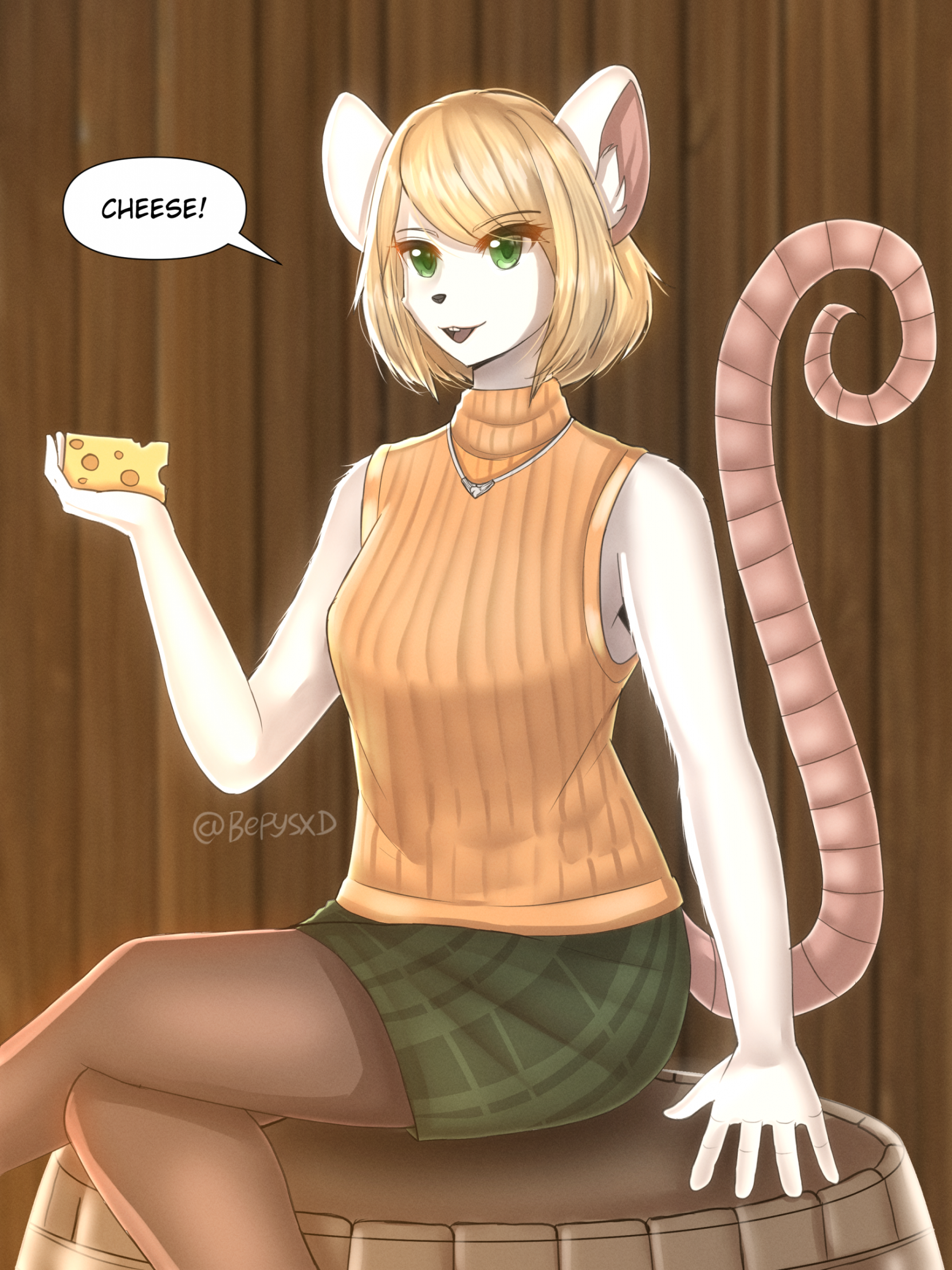 Mouse Ashley, but if RE4 was more like Tom and Jerry. (Art by me) :  r/residentevil