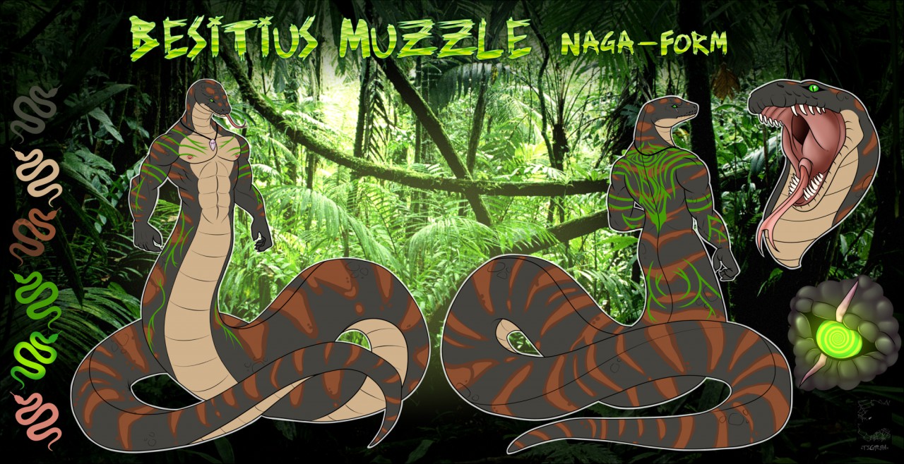 Ref sheet: Besitius (Naga-form), SFW by Besitius -- Fur Affinity