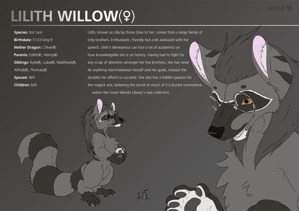 Monumendo - Lilith Willow Character Sheet (Nude) by Besonik -- Fur Affinity  [dot] net