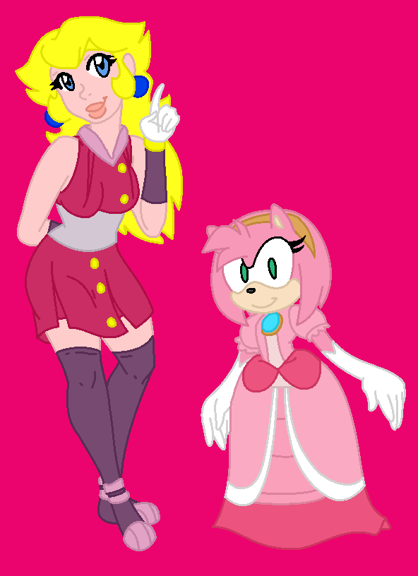 Series Swap- Peach and Amy (Clothes) by bestthe -- Fur Affinity [dot] net