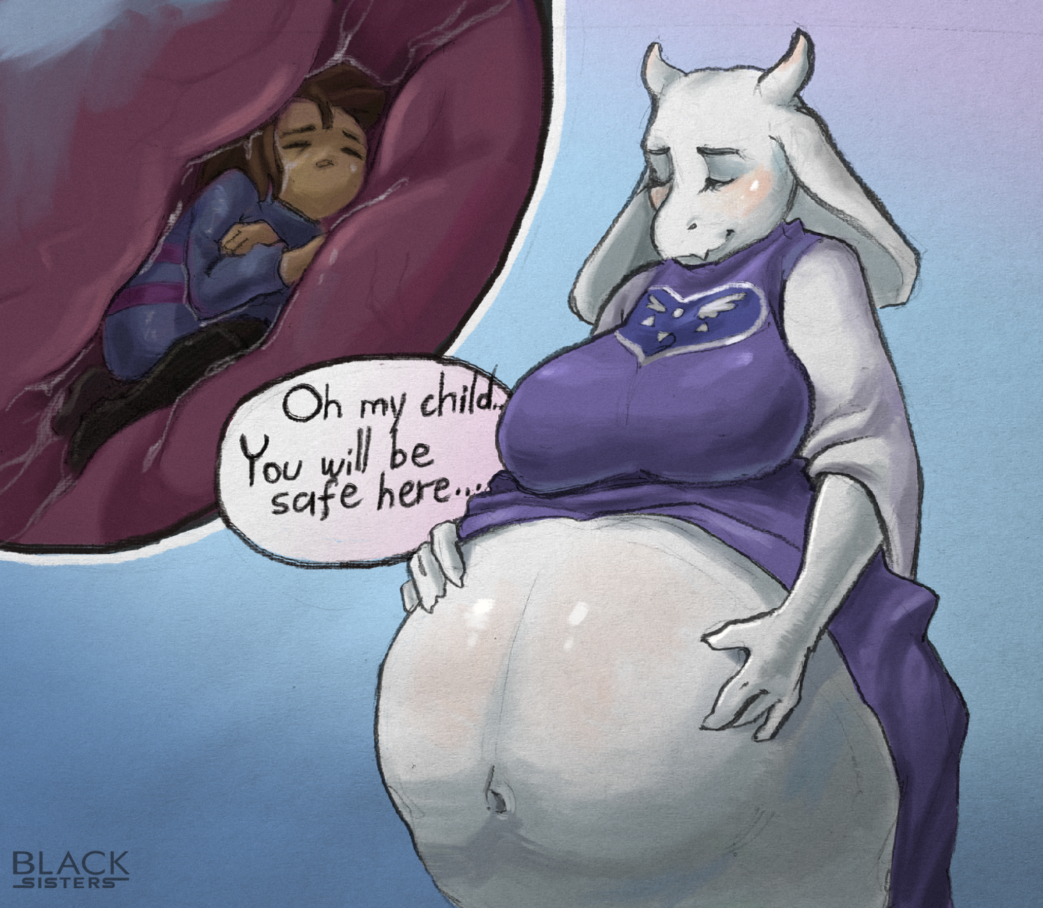 Caring Toriel<3 by BigBlackSisters -- Fur Affinity [dot] net