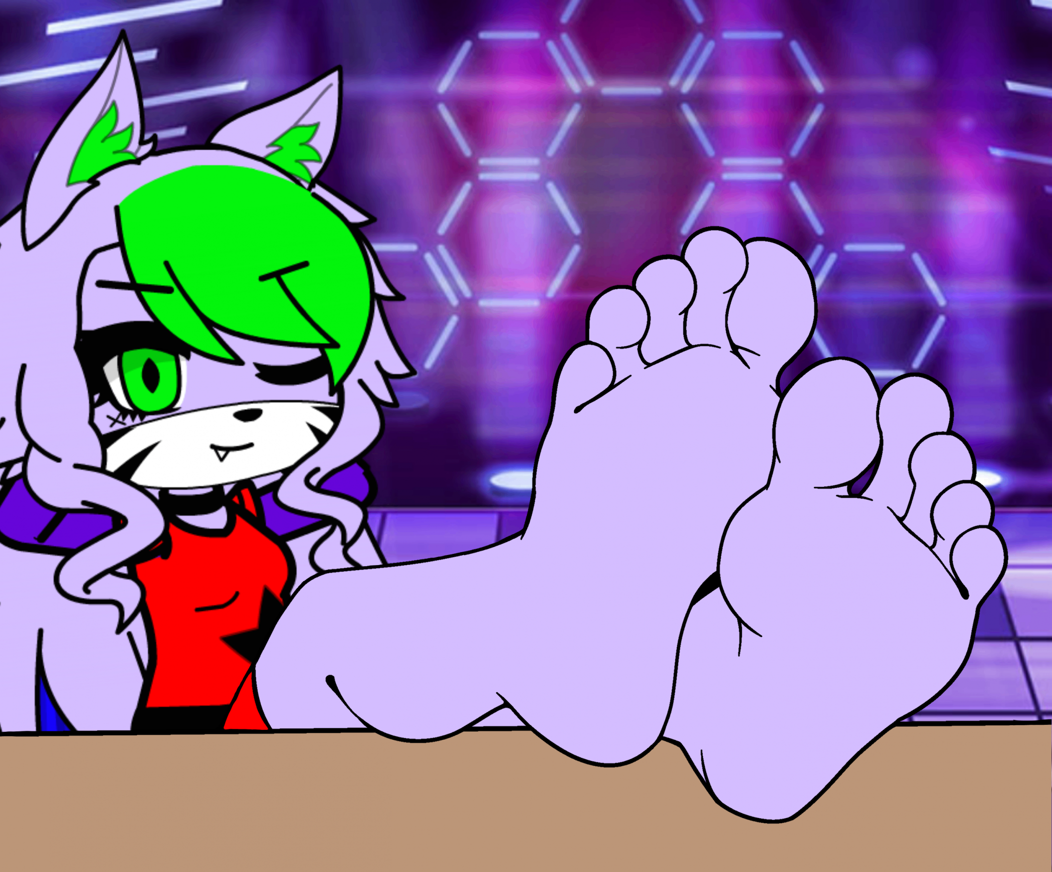 Roxanne wolf feet by BigBoyJ2007 -- Fur Affinity [dot] net