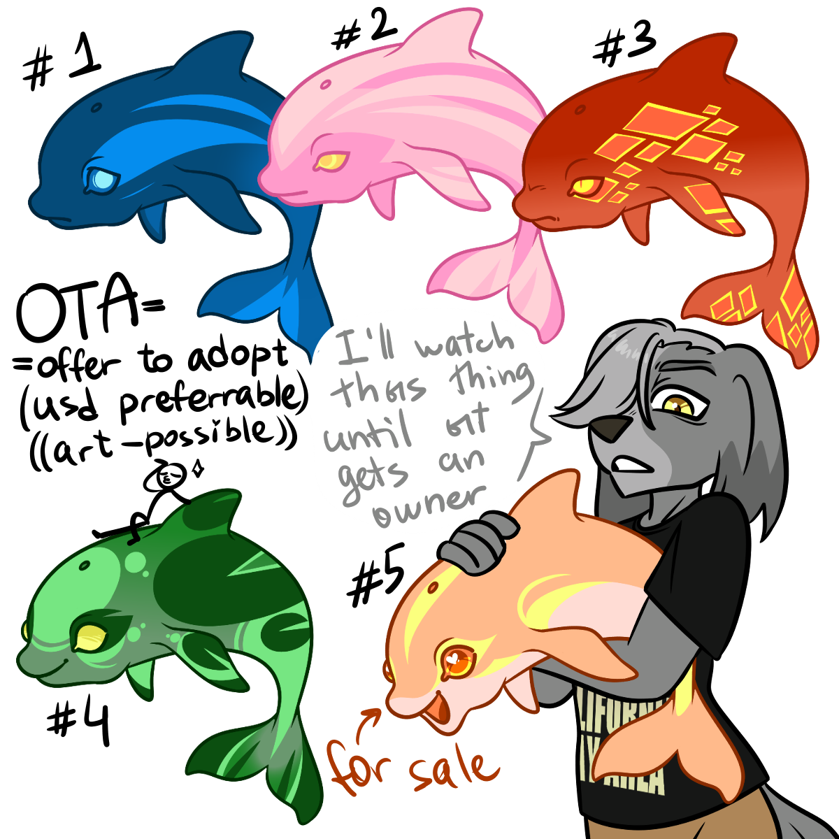 a-bunch-of-dolphins-for-sale-3-5-open-ota-by-bigmoon206-fur