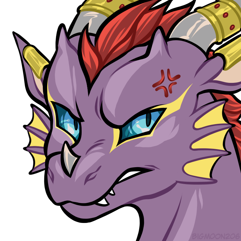 Garyu headshot by bigmoon206 -- Fur Affinity [dot] net