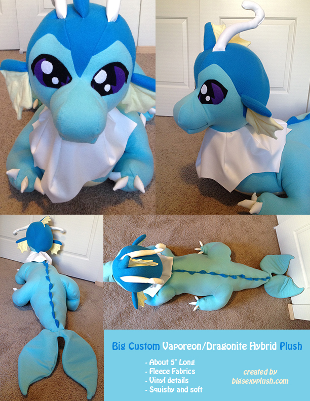 Giant 2024 vaporeon plush