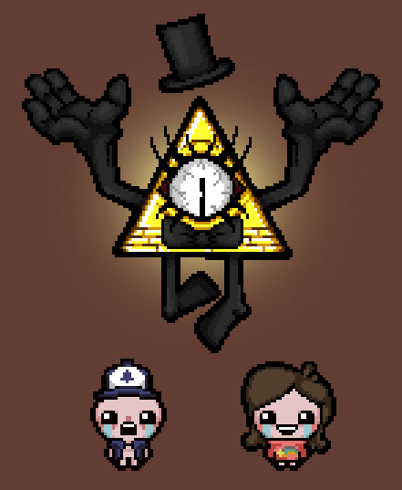 Binding of Isaac Sprites: Bill, Mabel, and Dipper by Bill.Cipher -- Fur ...