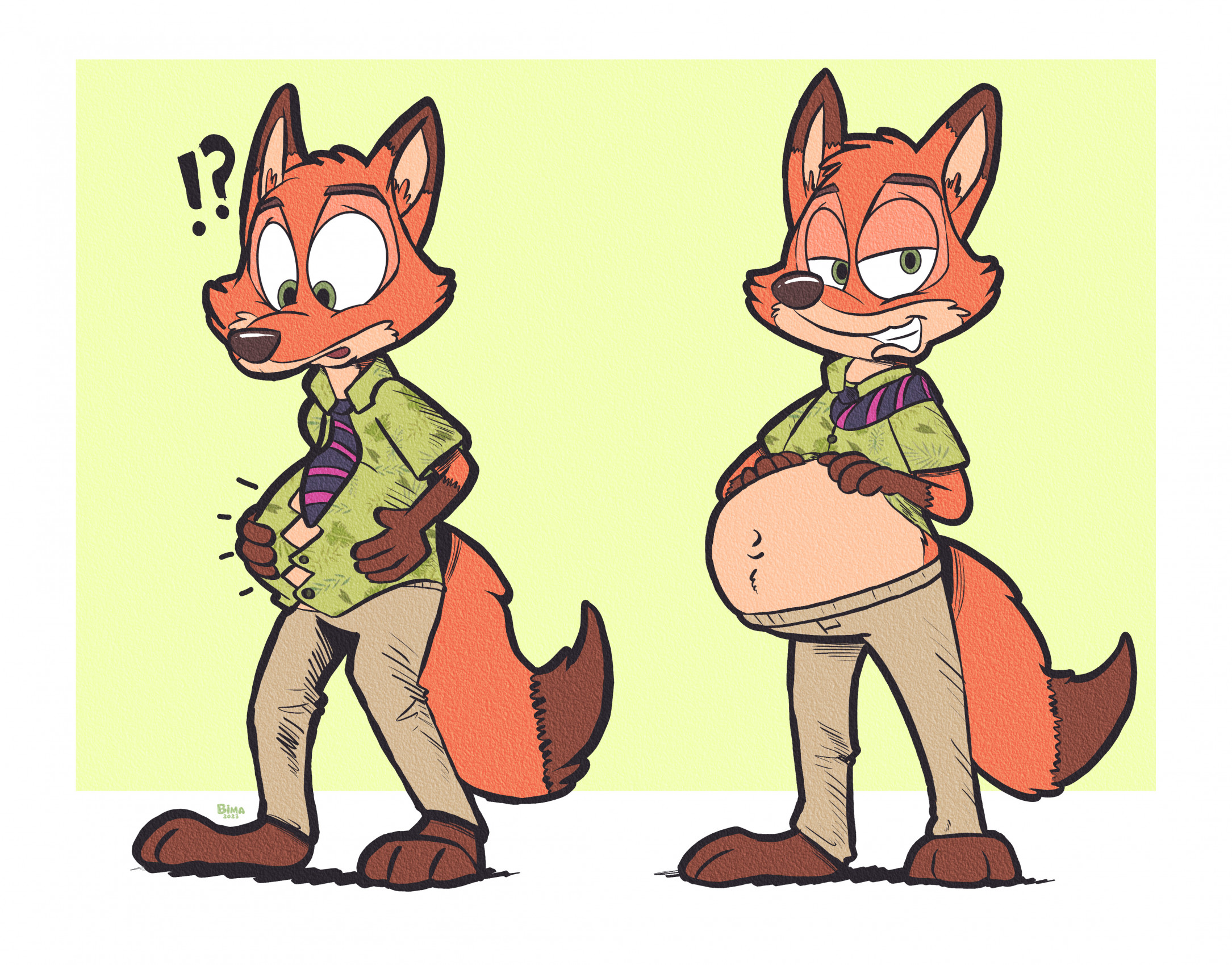 Comm] Nick Wilde Mpreg by Bimbeaver27 -- Fur Affinity [dot] net