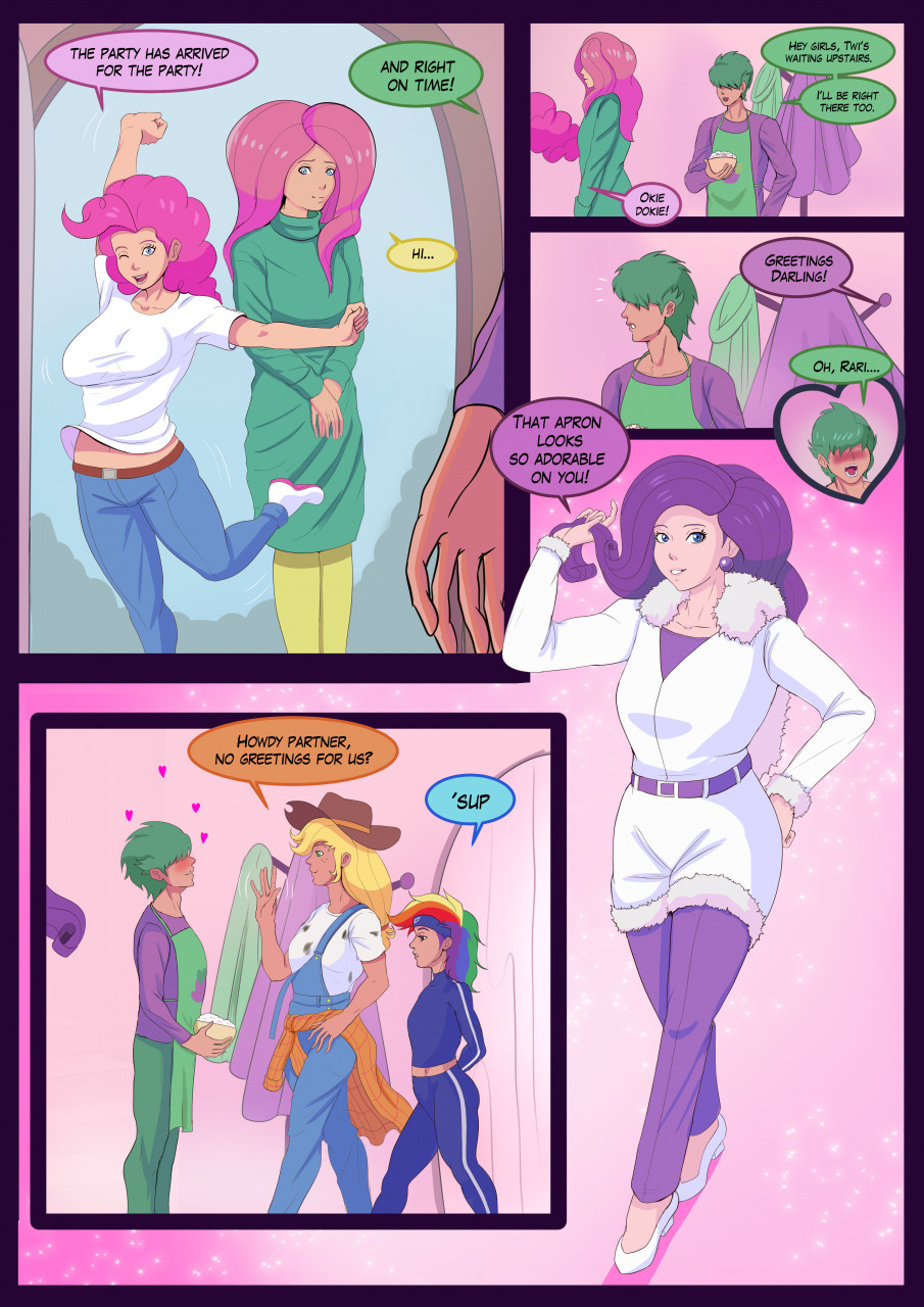 Pink World - Page 1 (Bimbofication Comic) by bimboannon -- Fur Affinity  [dot] net