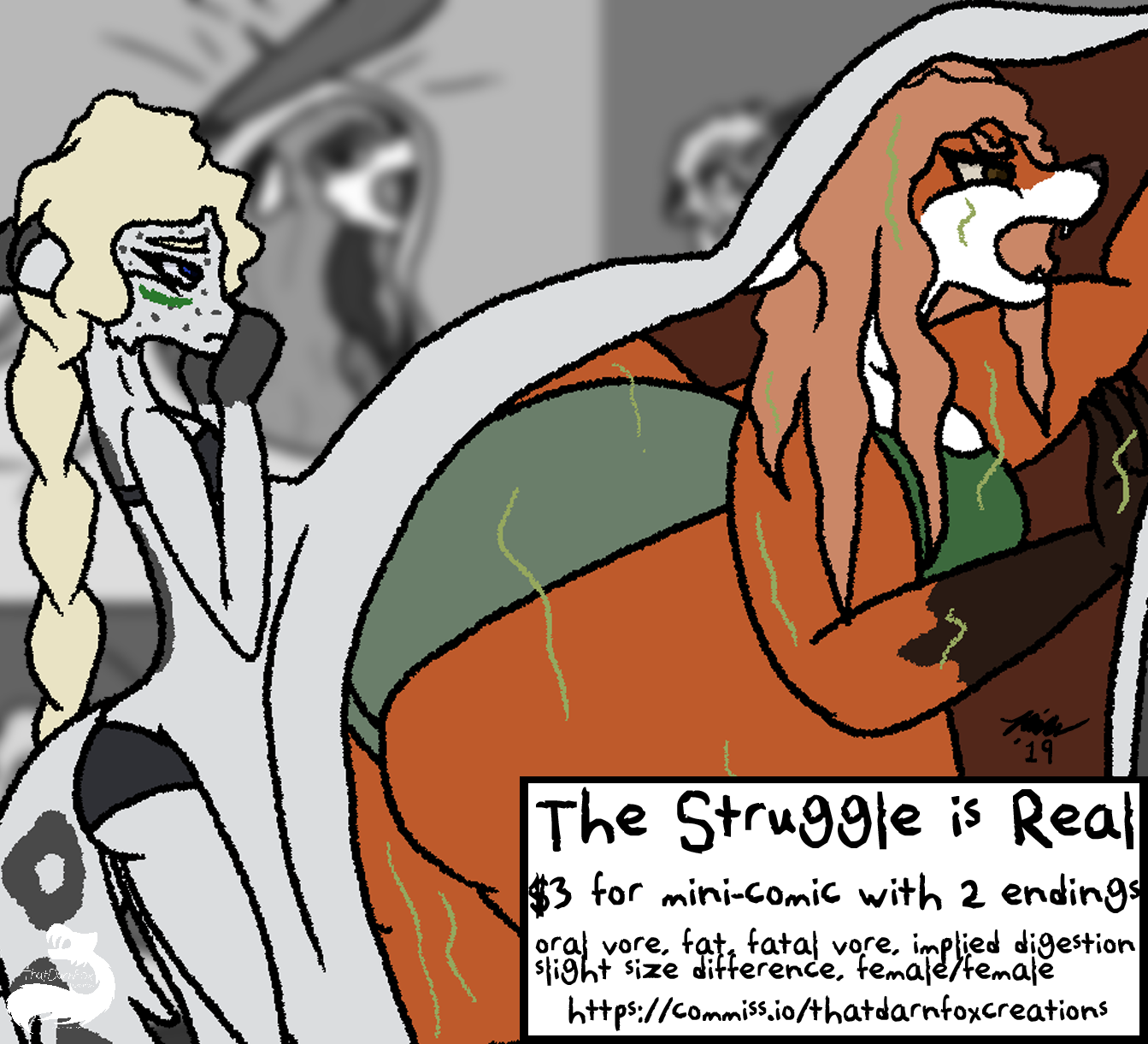 Fetish Comic: The Struggle is Real by BingFox -- Fur Affinity [dot] net