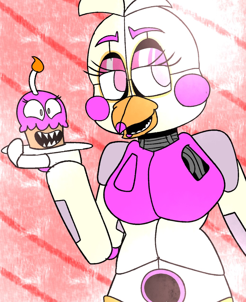 FNAFLER FUNTIME CHICA by MEVVX -- Fur Affinity [dot] net