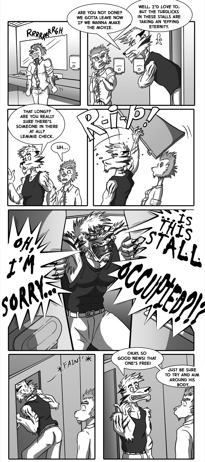 Don't Forget to Jiggle the Handle by Bioxz23 -- Fur Affinity [dot] net