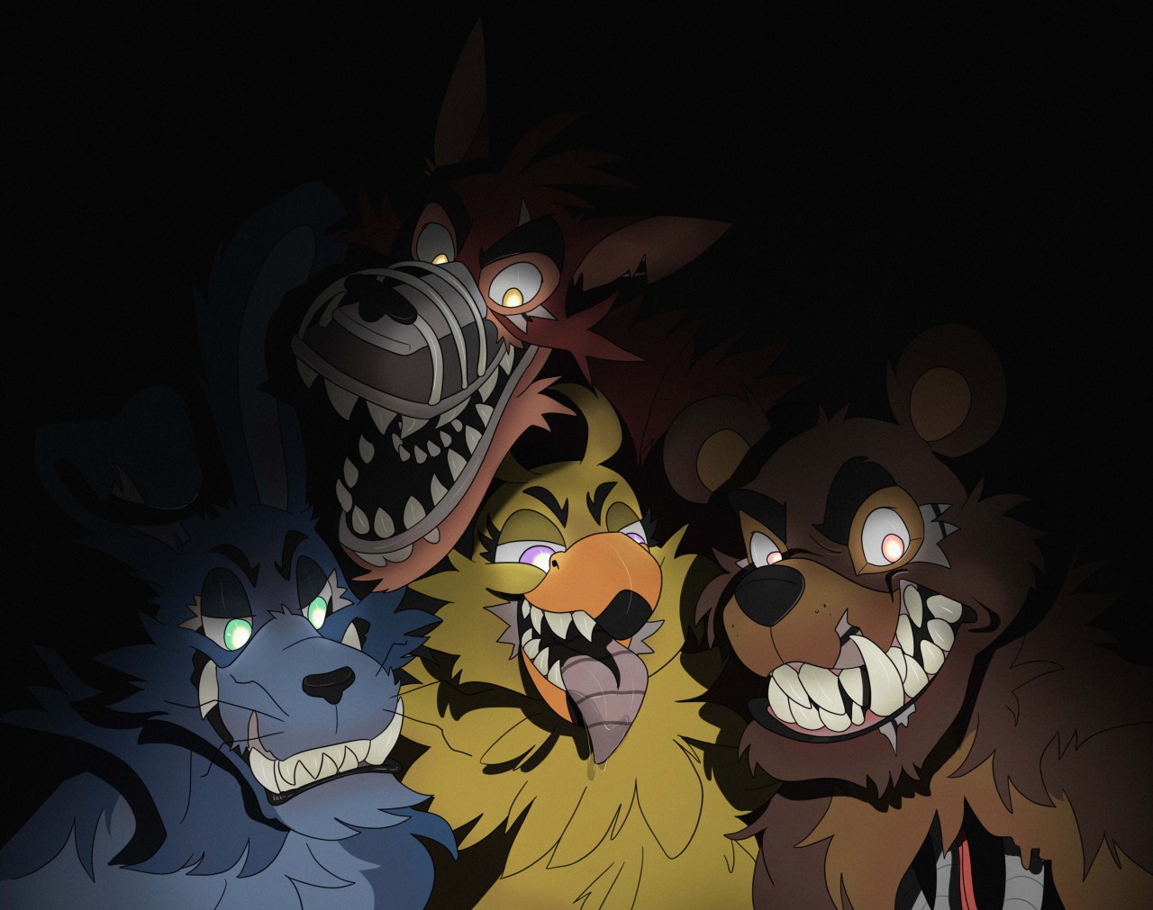 Coksi🌱 on X: the nightmare gang's all here #fnaf #fnaf4