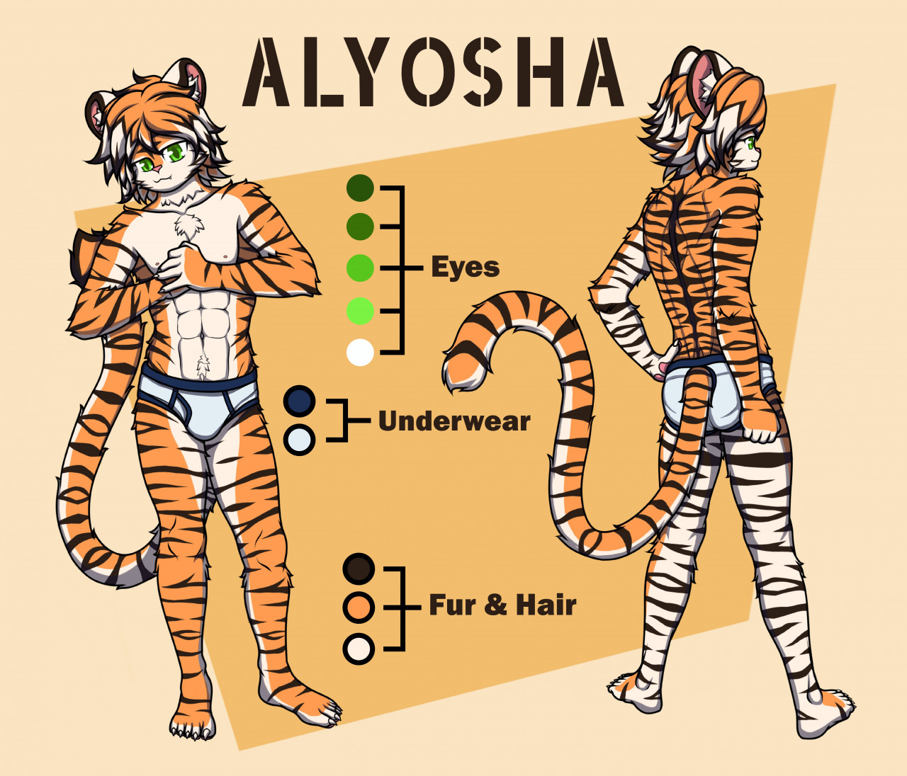 Alyosha the Tiger ref sheet by Black-Valkyr -- Fur Affinity [dot] net