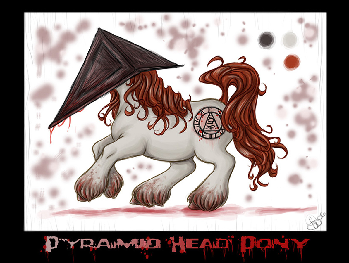 Pyramid Head Pony Custom photo3 by BlackHeartSpiral -- Fur