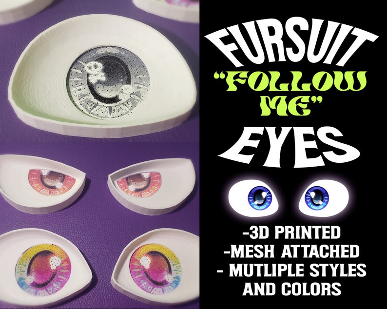 How to print fursuit eyes on buckram