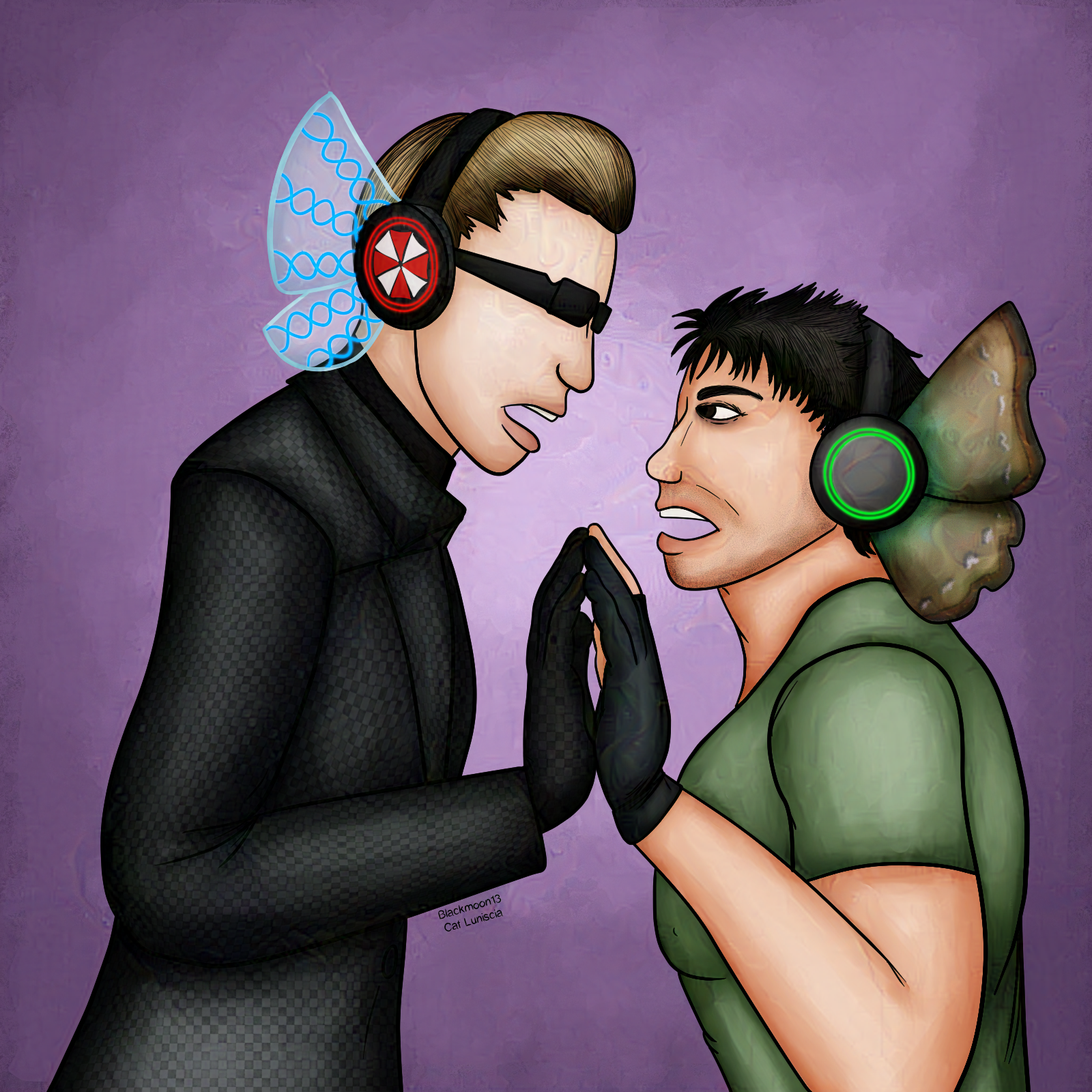 Albert Wesker x Chris Redfield by Blackmoonrose13 -- Fur Affinity [dot] net