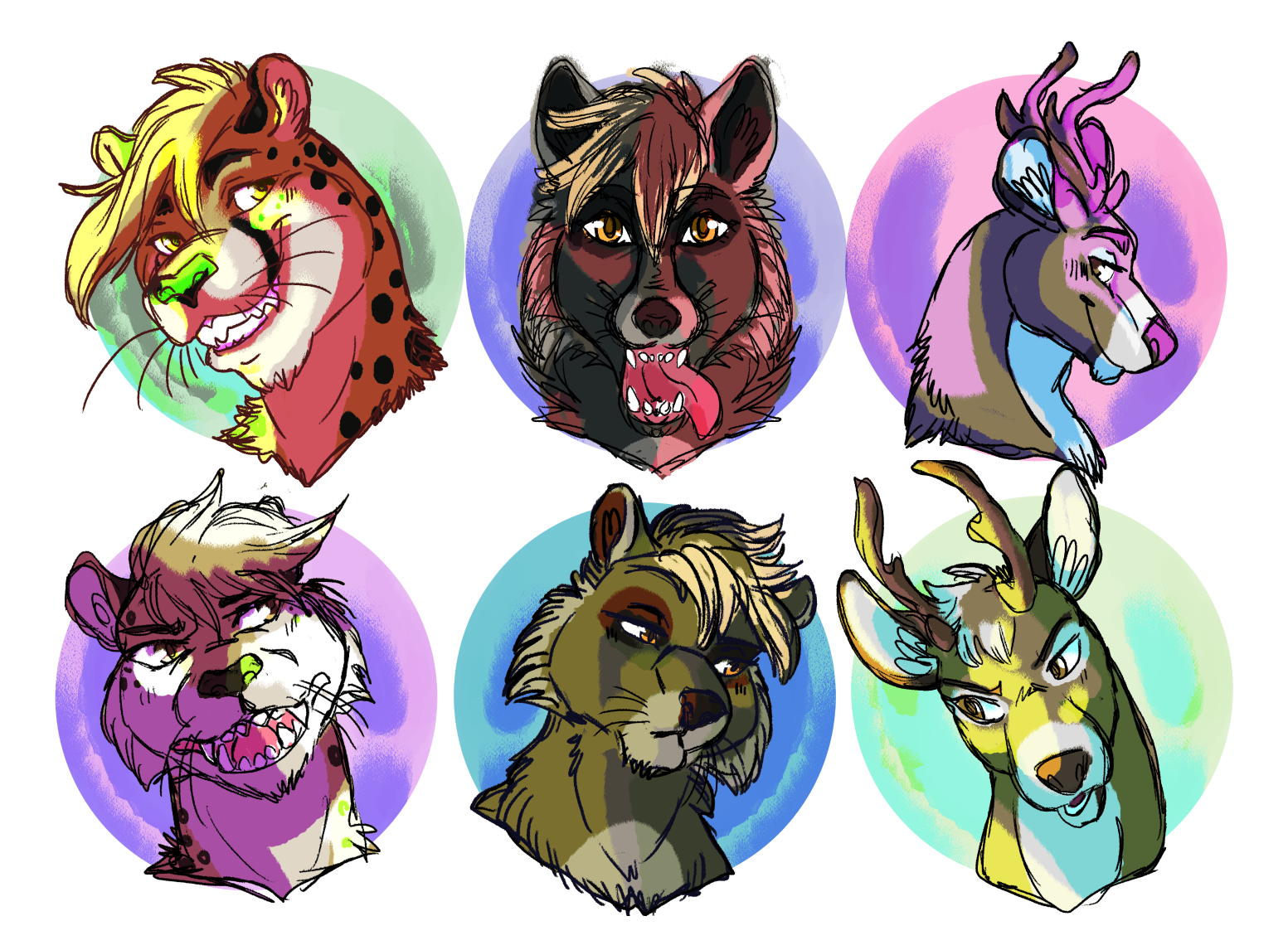 Sketch Busts By Blackmustang13 -- Fur Affinity [dot] Net