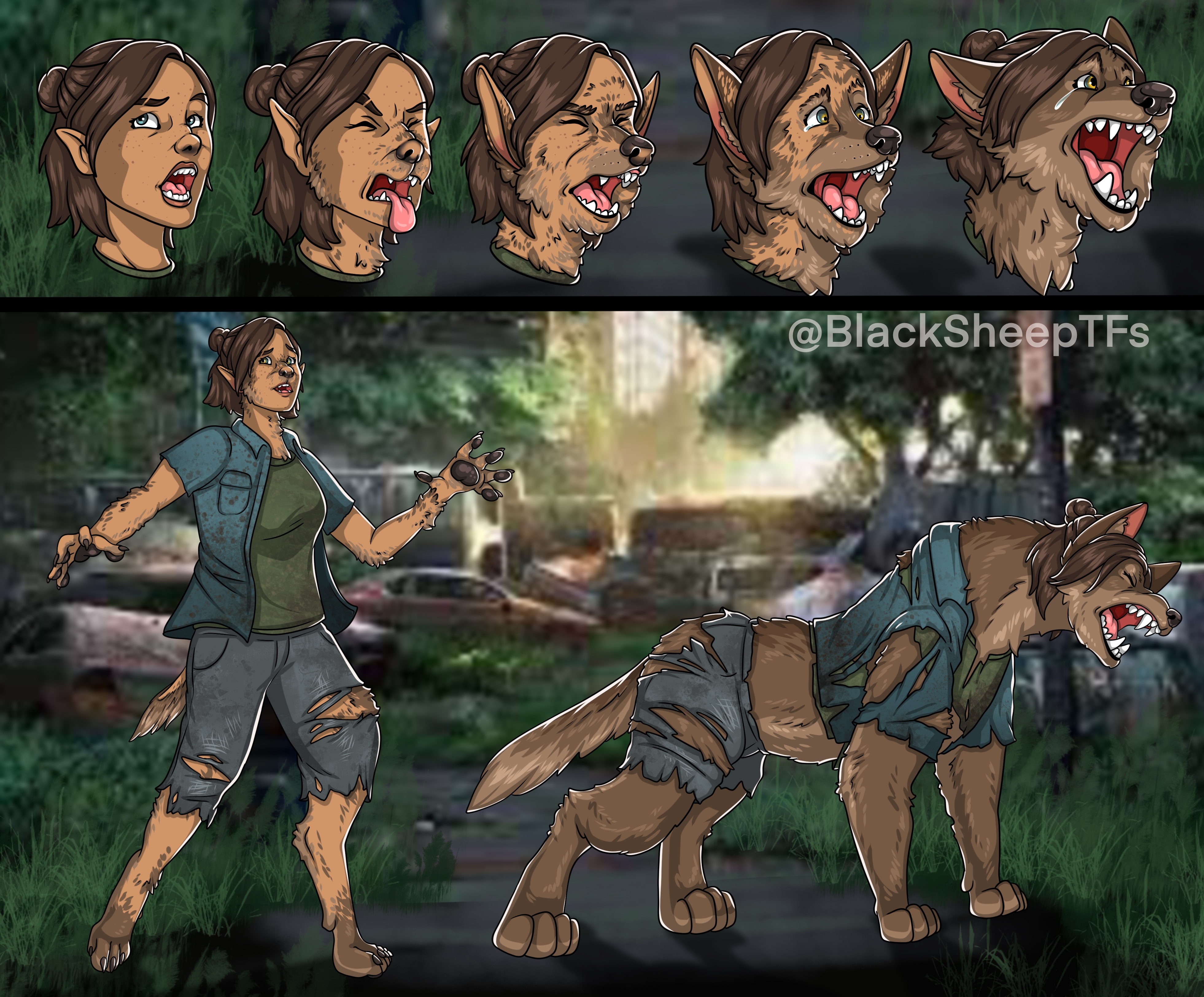 Ellie Werewolf by BlackSheepTFs -- Fur Affinity [dot] net