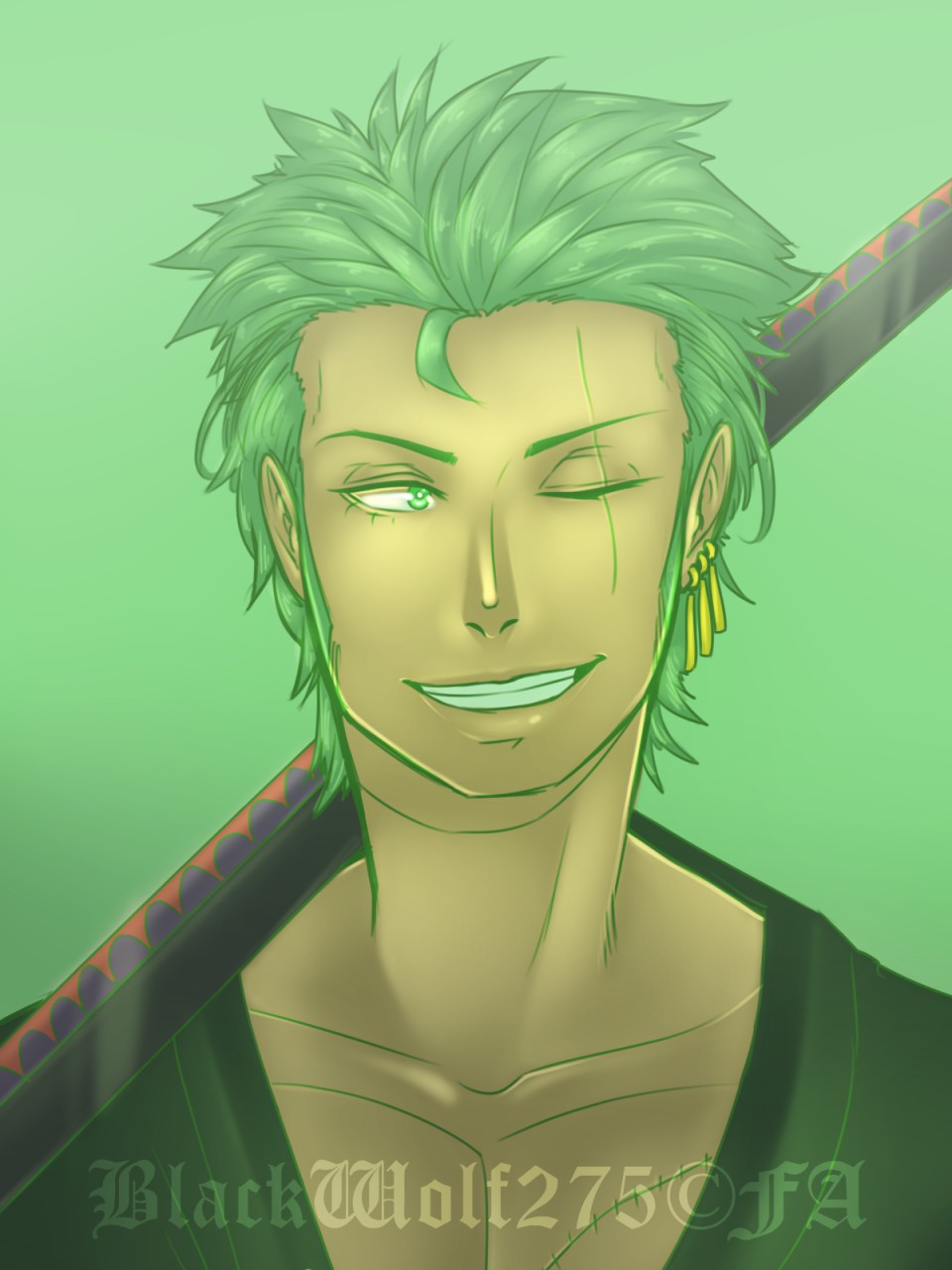 Roronoa Zoro by blackwolf275 -- Fur Affinity [dot] net