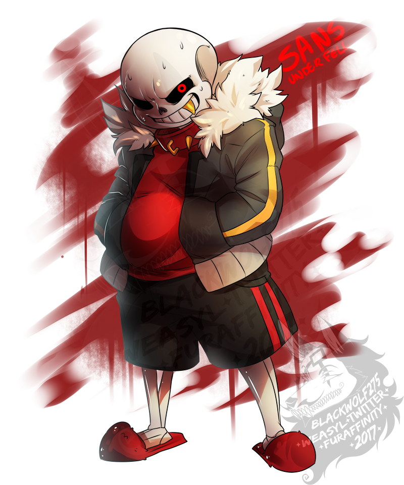 underfell sans by Shuru on Newgrounds