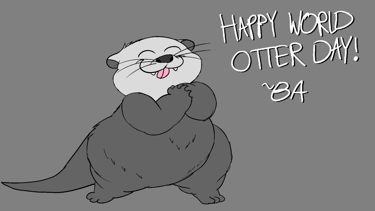 Happy World Otter Day By Blastoiseanimator Fur Affinity Dot Net