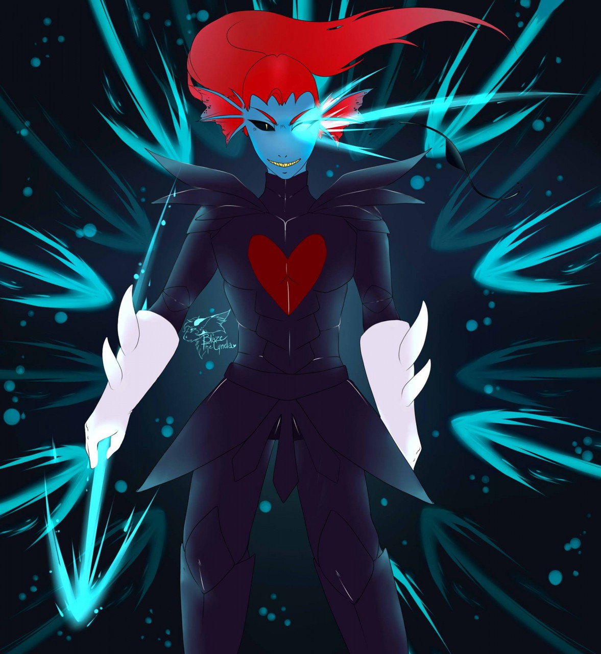 Undyne the Undying by Blaze_TheCyndaquil -- Fur Affinity [dot] net