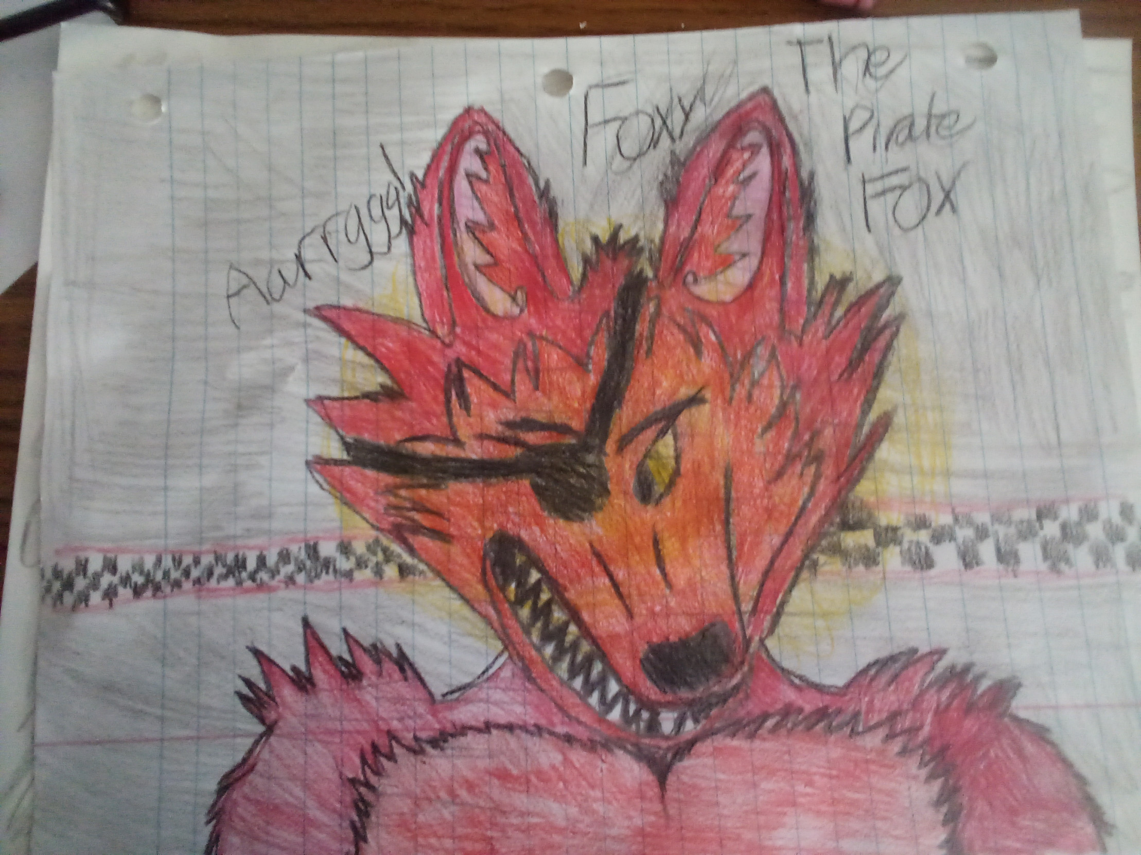 Foxy sketch (FNaF) by -AngieJM- -- Fur Affinity [dot] net