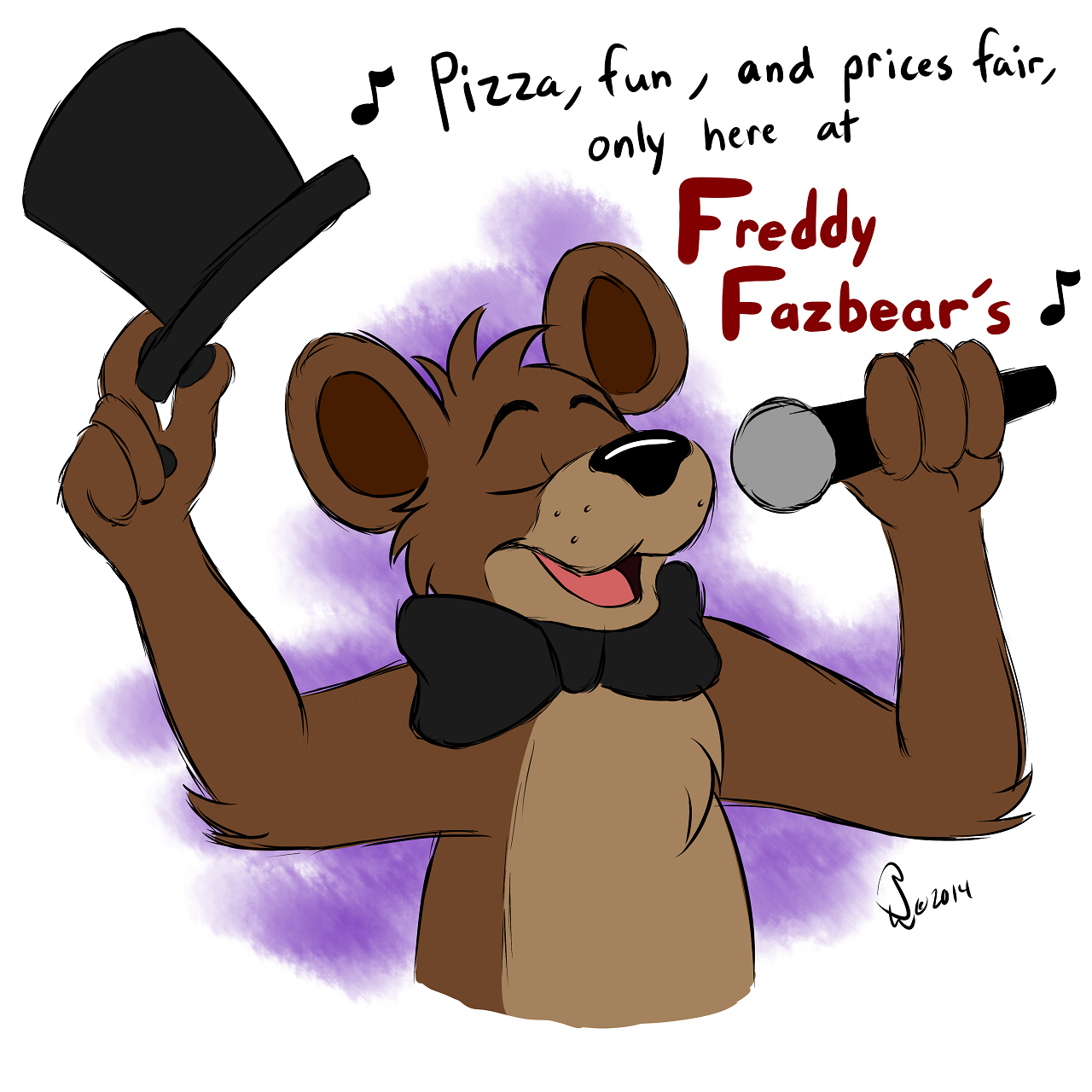 Freddy fazbear fanart by BlackDWhite -- Fur Affinity [dot] net