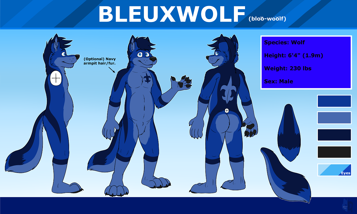 Bleuxwolf Ref Sheet 1/11/17. 