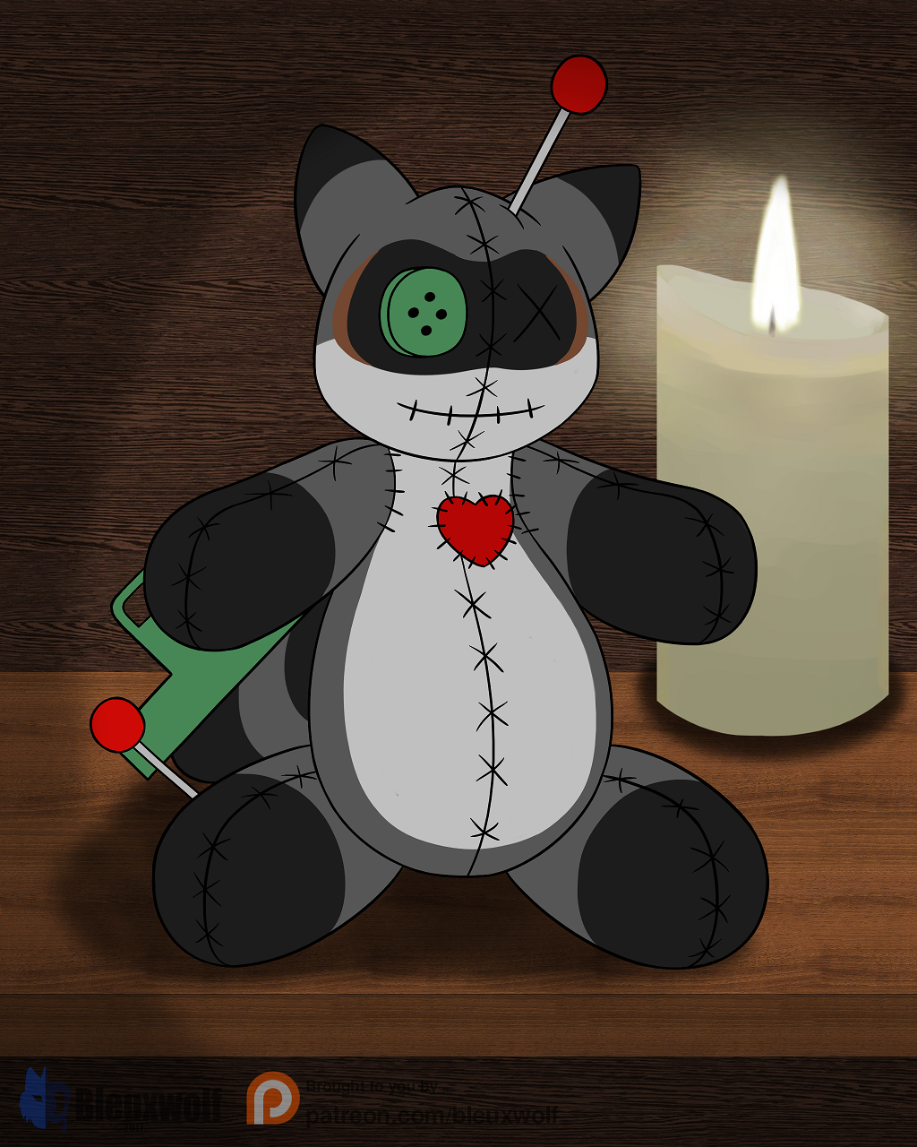 Furry voodoo doll