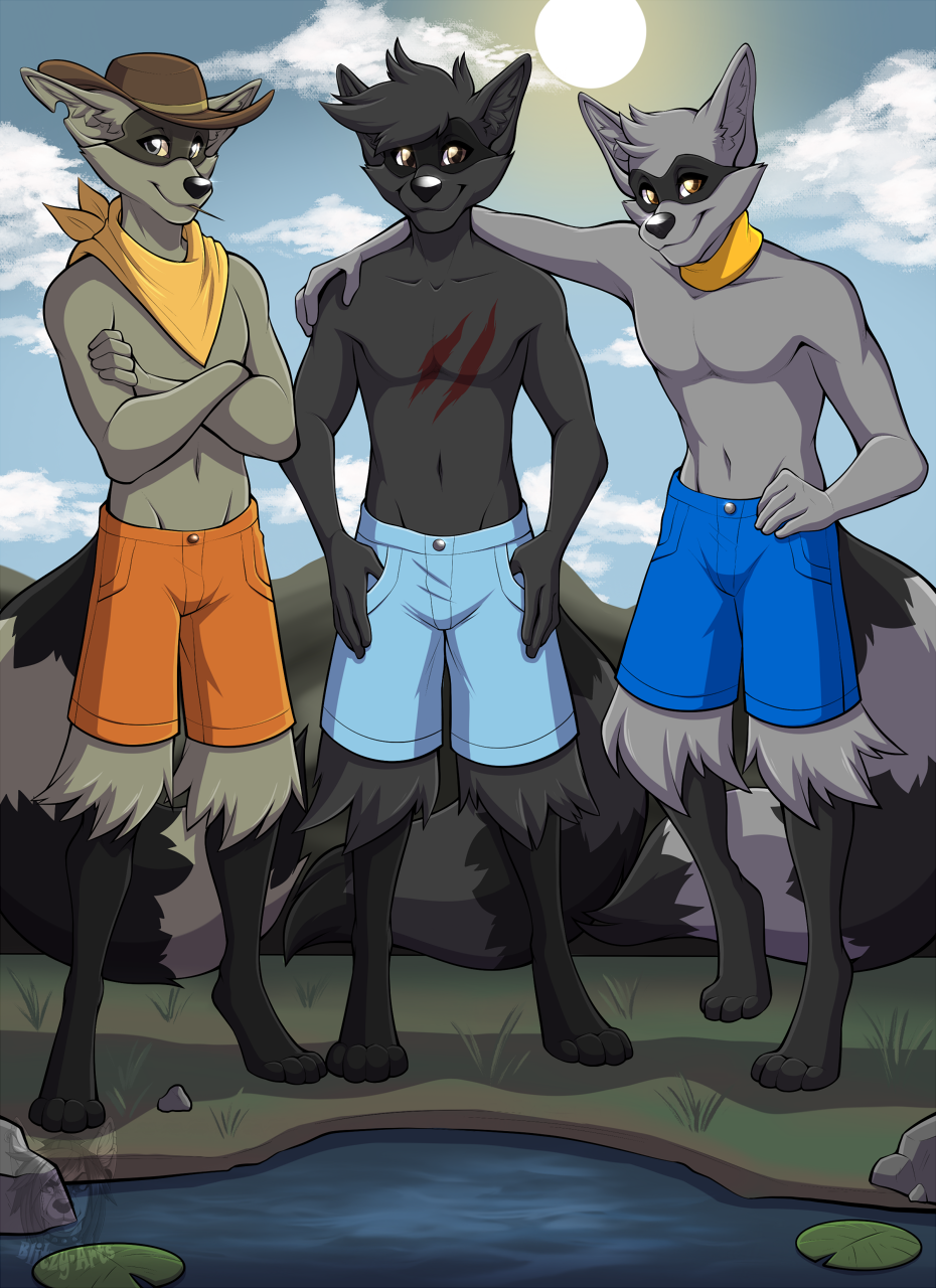 Commission: Cooper Trio by Blitzy-Arts -- Fur Affinity [dot] net