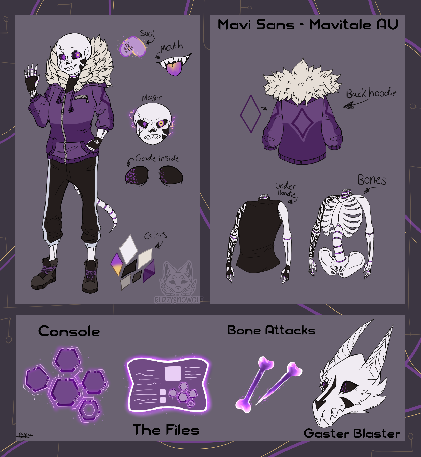 Another Sans AU design by VioletLauren on DeviantArt