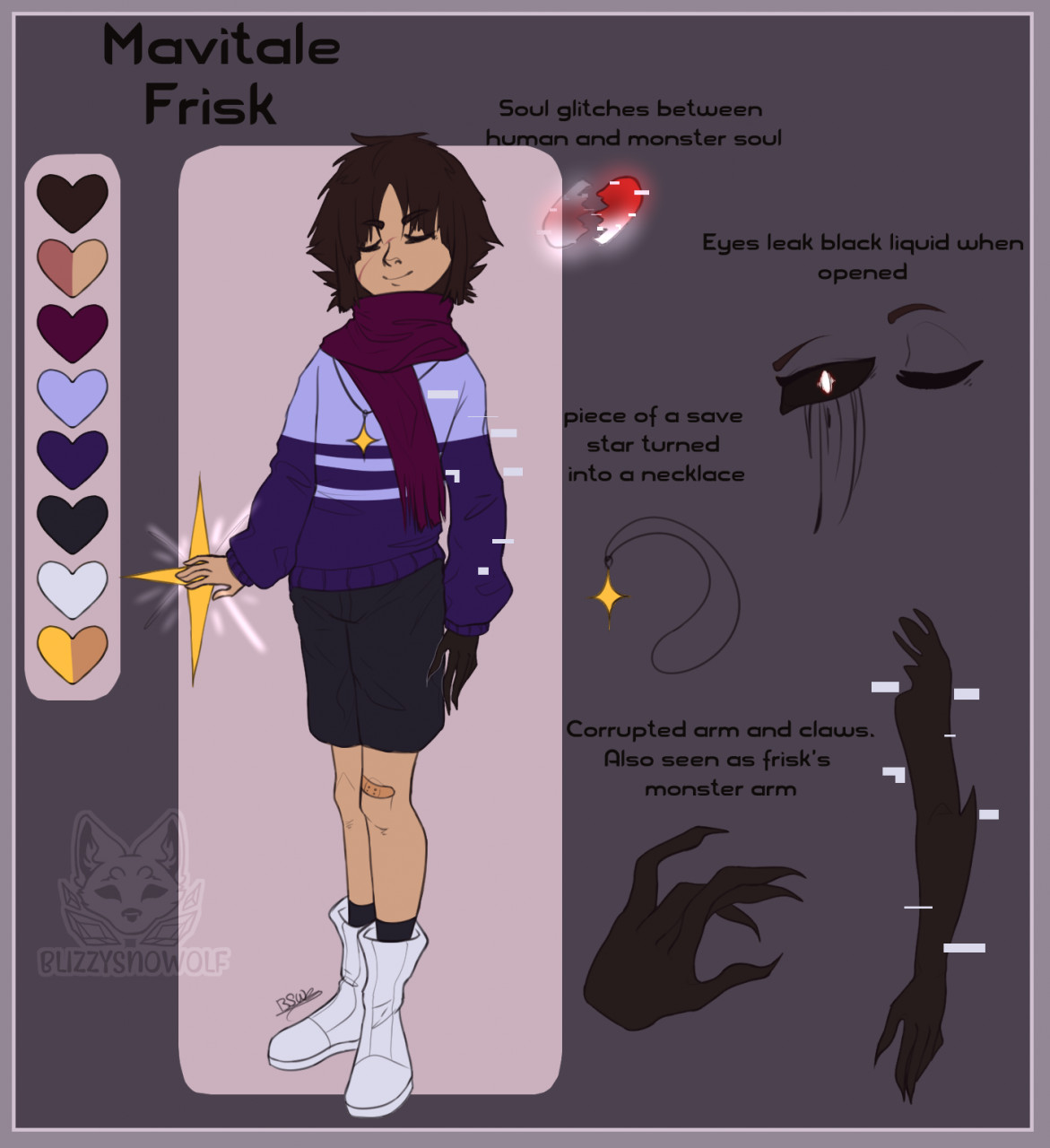 Mavitale Frisk Ref sheet by BlizzySnowolf -- Fur Affinity [dot] net