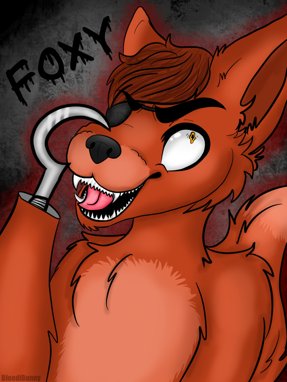 Foxy sketch (FNaF) by -AngieJM- -- Fur Affinity [dot] net