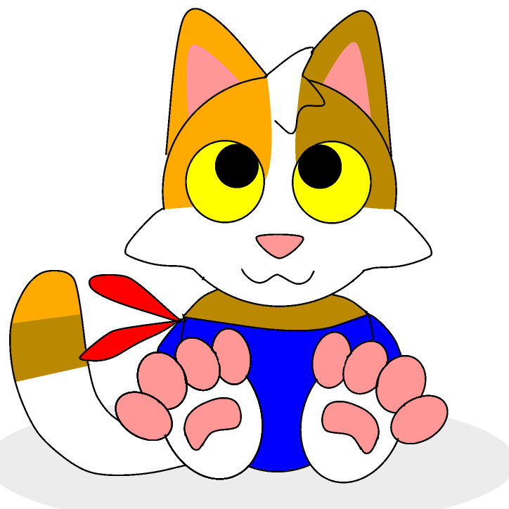 Lucky the Ninja Cat ( from the Olympics google game) by